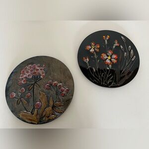 Ruscha Wall Plates Field flowers ceramic